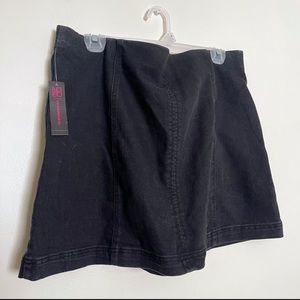 No Boundaries Black Denim Mini Skirt XL